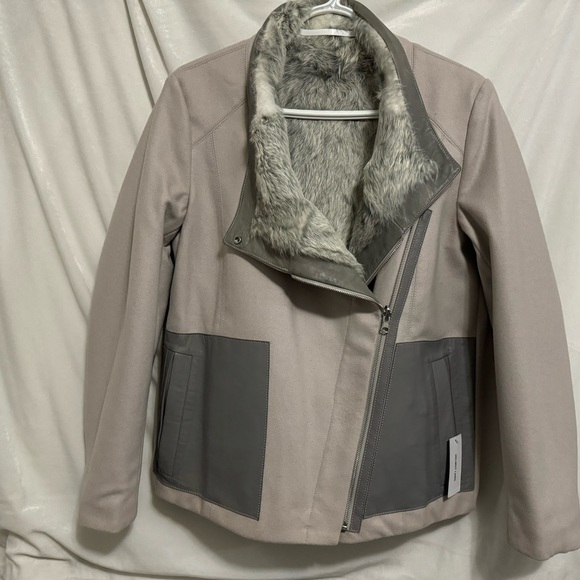 Helmet Lang reversible rabbit fur and felt jacket - Picture 2 of 9